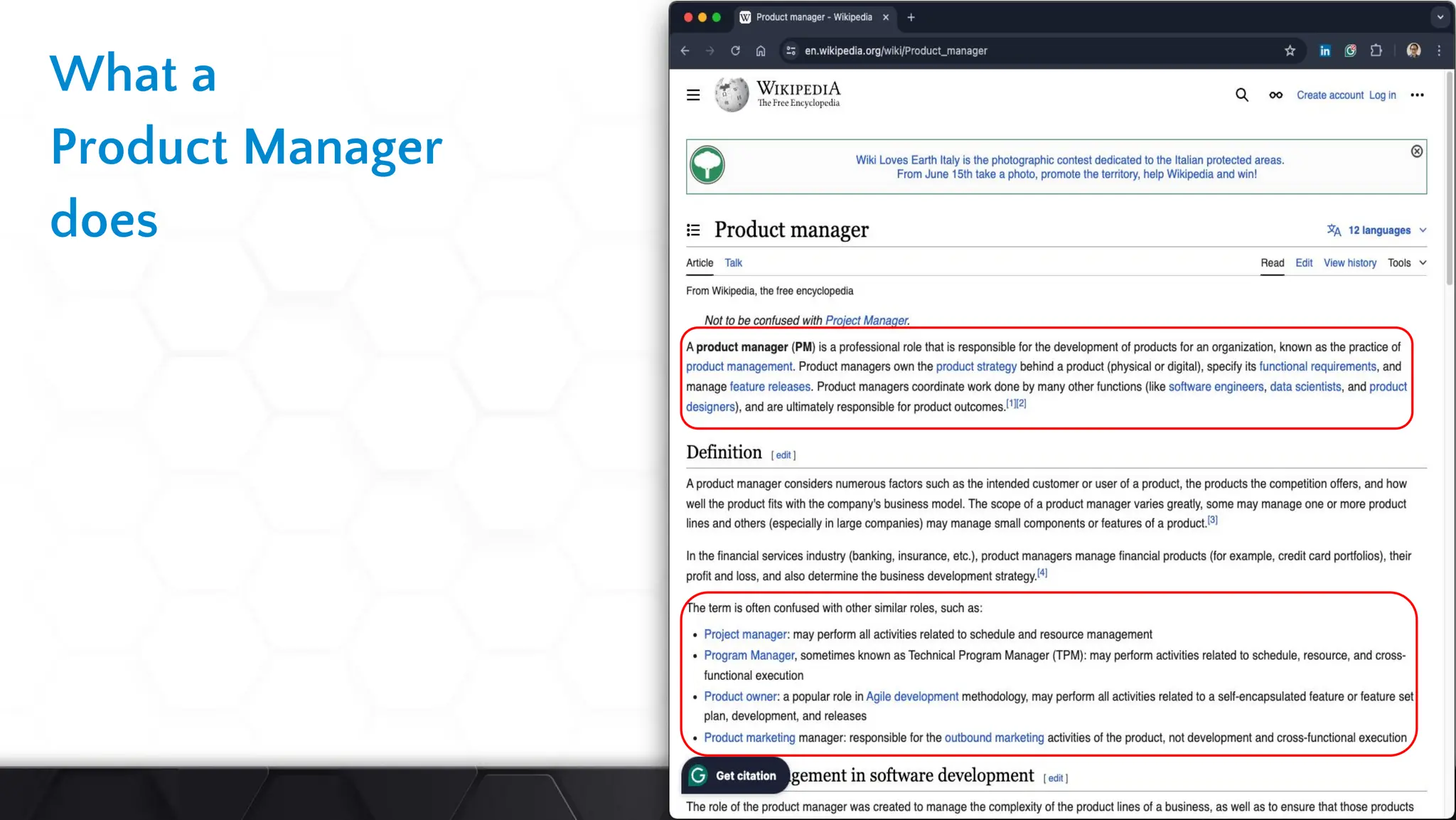 This
slide
deck
is
developed
by
DataCouch
What a
Product Manager
does
 