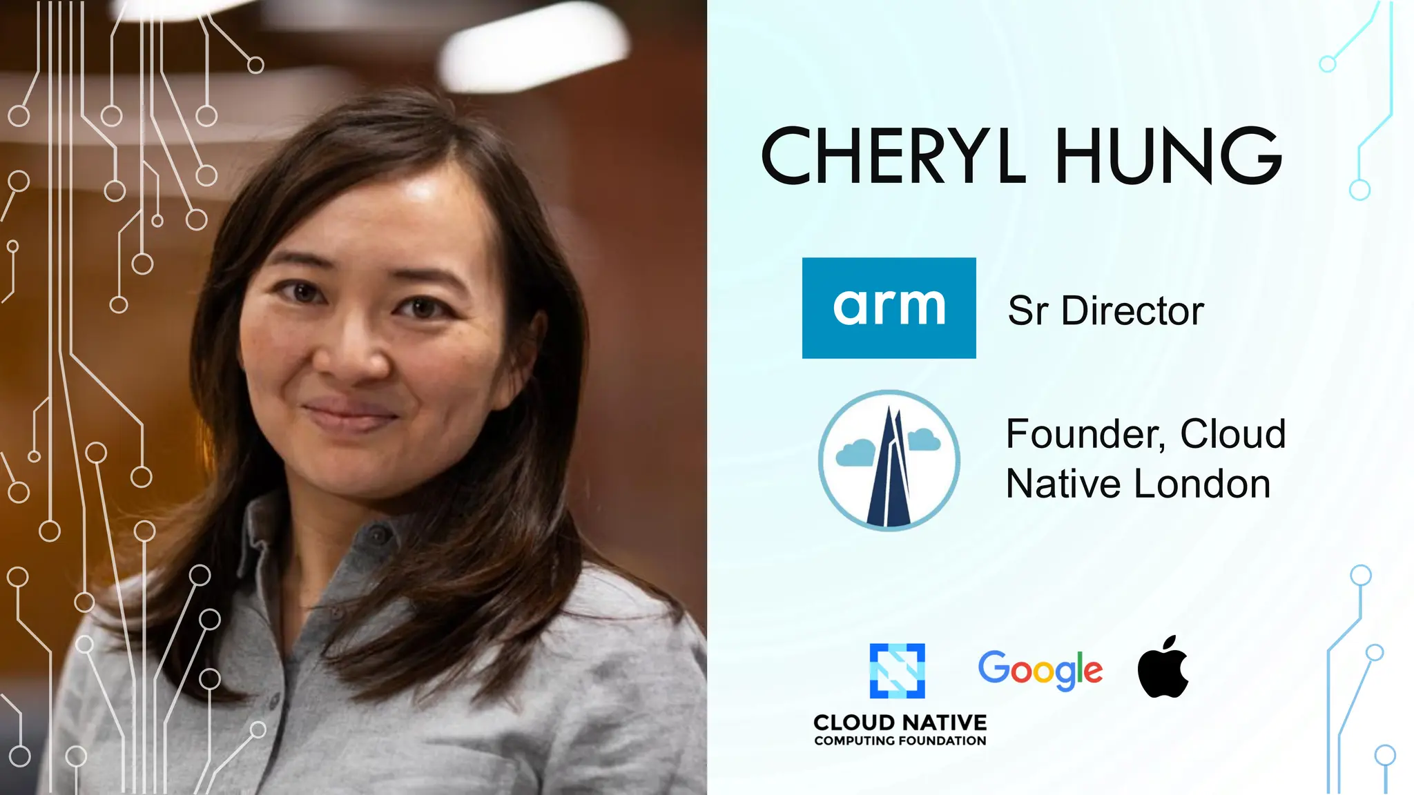 CHERYL HUNG
Sr Director
Founder, Cloud
Native London
 