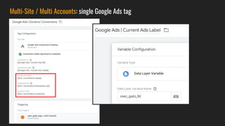 Multi-Site / Multi Accounts: single Google Ads tag
 