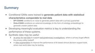 Generating (useful) synthetic data for medical research and AI ...