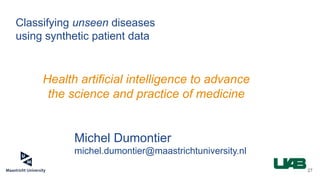 Generating (useful) synthetic data for medical research and AI ...