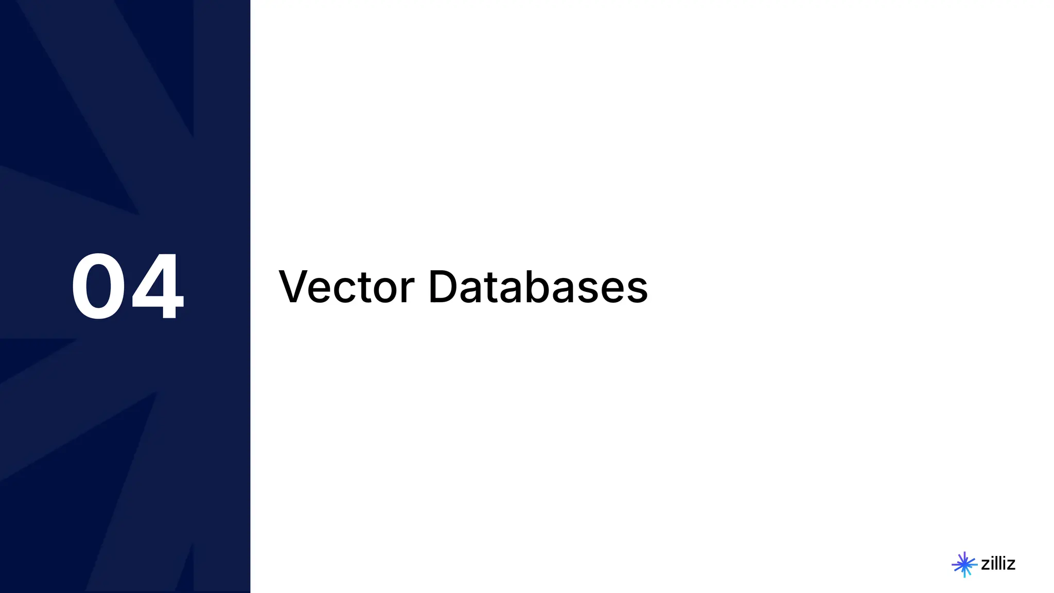 65 | © Copyright 2024 Zilliz
65
04 Vector Databases
 