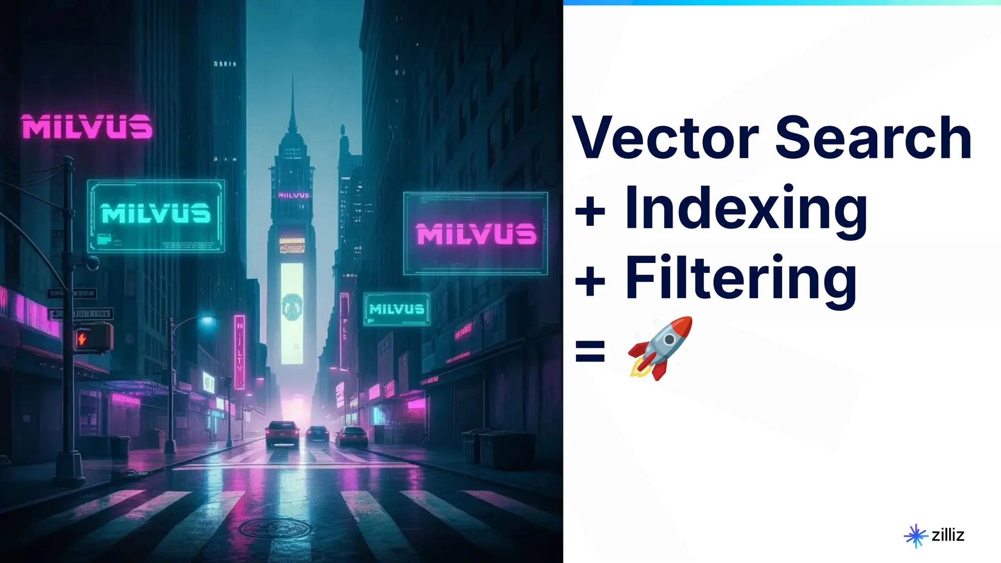 85 | © Copyright 2024 Zilliz
85
Vector Search
+ Indexing
+ Filtering
= 🚀
 
