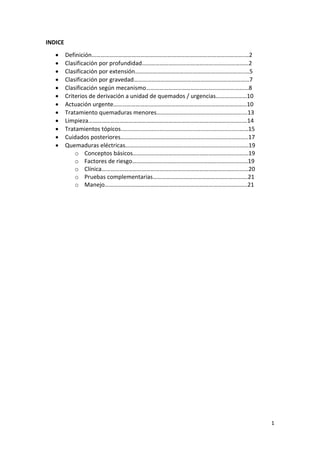 1
INDICE
 Definición………………………………………………………………………………………….…2
 Clasificación por profundidad………………………………………………………………2
 Clas...