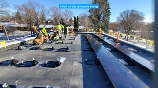 Install on-site renewable energy
 