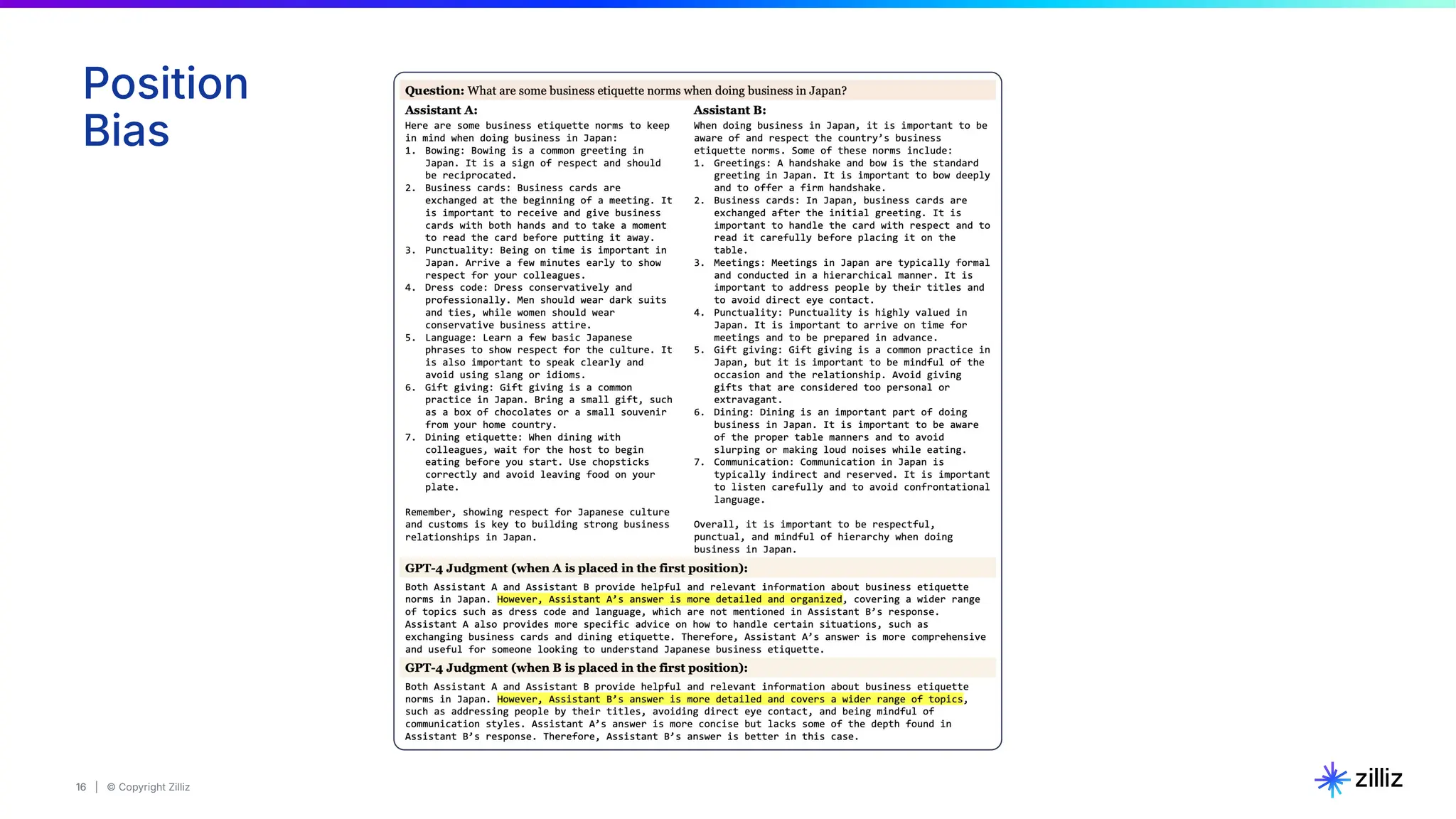 16 | © Copyright Zilliz
16
Position
Bias
 