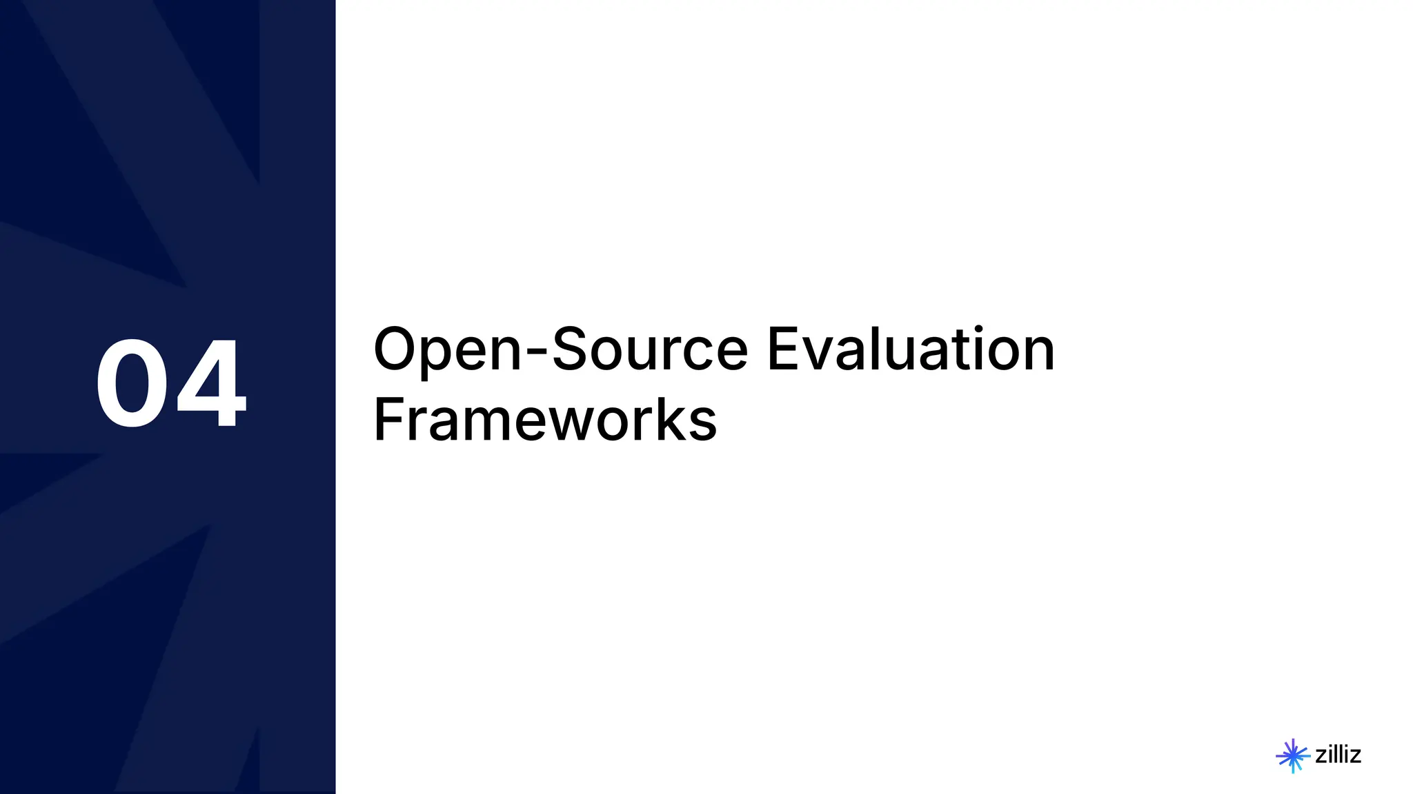 22 | © Copyright Zilliz
22
04 Open-Source Evaluation
Frameworks
 