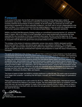 NASA LOW EARTH ORBIT MICROGRAVITY STRATEGY | PDF