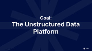 41 | © Copyright 8/16/23 Zilliz
41 | © Copyright 8/16/23 Zilliz
| © Copyright 8/16/23 Zilliz
41
Goal:
The Unstructured Data
Platform
 