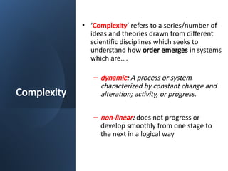 Lecture on Complexity and Wicked Problems | PPTX