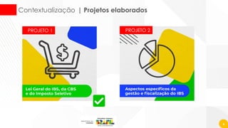 Contextualização | Projetos elaborados
4
PROJETO 1 PROJETO 2
 