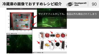 冷蔵庫の画像でおすすめレシピ紹介 90
サイズでフィルタしても、食品以外も検出されてしまう
 