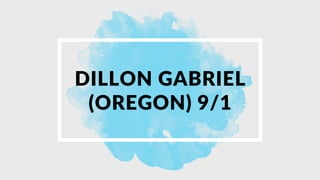 DILLON GABRIEL
(OREGON) 9/1
 