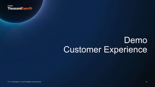 Demo
Customer Experience
19
© 2024 Cisco Systems, Inc. and/or its affiliates. All rights reserved.
 