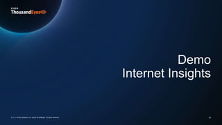 Demo
Internet Insights
22
© 2024 Cisco Systems, Inc. and/or its affiliates. All rights reserved.
 