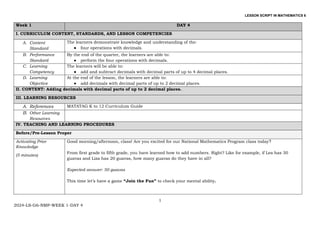 2024-LS-G6-NMP-Q1-W1-D4.pdf-NMP for grade-6 | PDF | Education