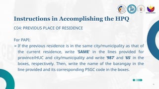 Papi Code 2024-POPCEN-CBMS-Data-Collection-Instructions.pptx