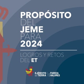 PROPÓSITO
DEL
JEME
PARA
2024
LOGROS Y RETOS
DEL ET
 