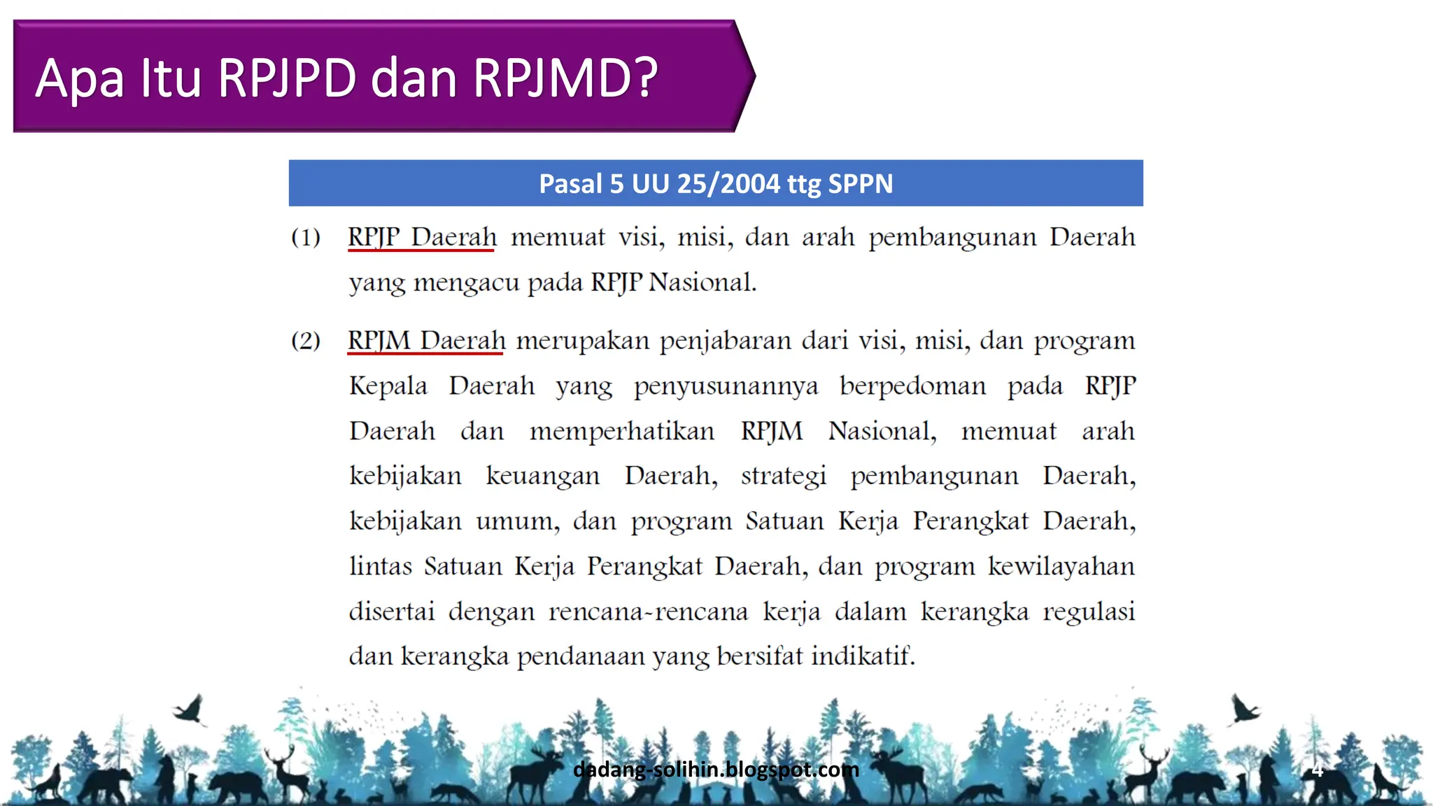Program Rpj Evaluasi Rencana Pembangunan Daerah -Penyelarasan RPJPN-RPJD | PDF