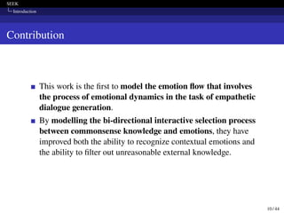 Empathetic Dialogue Generation via Sensitive Emotion Recognition and ...