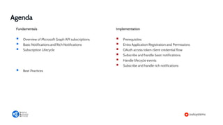 Microsoft Graph API with OutSystems Event Subscriptions | PPT