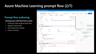 LLMOps with Azure Machine Learning prompt flow | PDF
