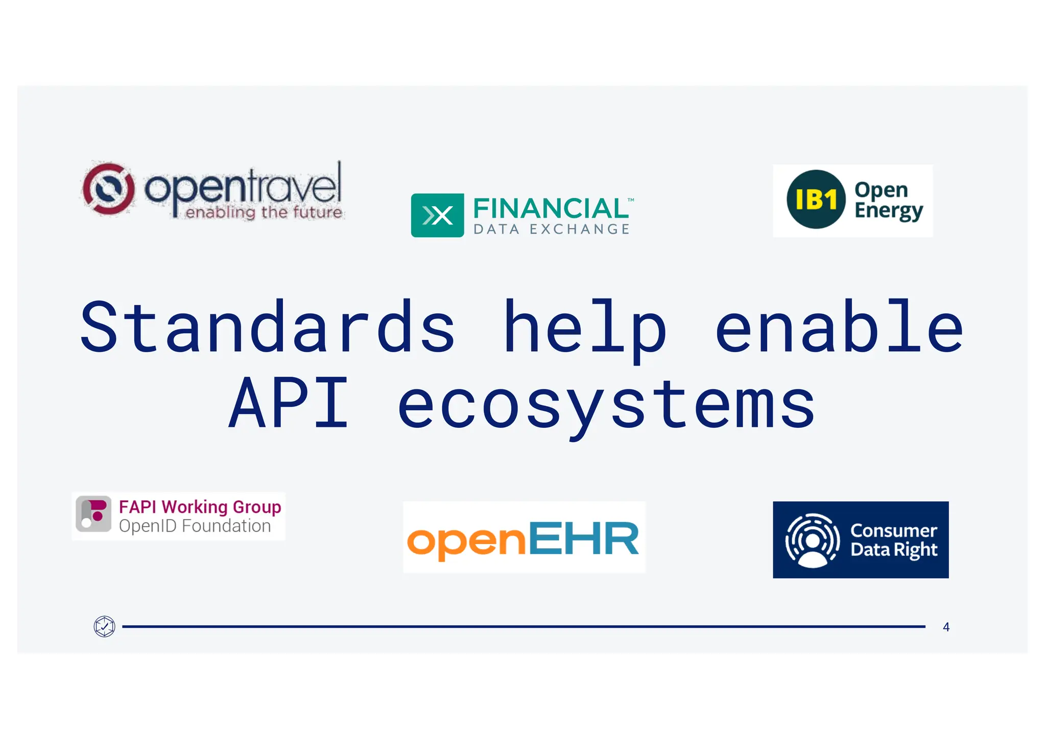 4
Standards help enable
API ecosystems
 