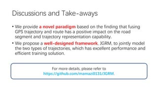More Than Routing: Joint GPS and Route Modeling for Refine Trajectory ...