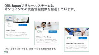 Qlik Japanץꥻ`륹`
饤ǤμgṩMƤޤ
`פե`ȡҎ٥Ȥ֪ͨ줭ޤ
 