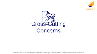 COPYRIGHT (C) 2024, ECLIPSE FOUNDATION, INC. | THIS WORK IS LICENSED UNDER A CREATIVE COMMONS ATTRIBUTION 4.0 INTERNATIONAL LICENSE (CC BY
Cross-Cutting
Concerns
 