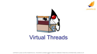 COPYRIGHT (C) 2024, ECLIPSE FOUNDATION, INC. | THIS WORK IS LICENSED UNDER A CREATIVE COMMONS ATTRIBUTION 4.0 INTERNATIONAL LICENSE (CC BY
Virtual Threads
 