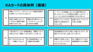 KAカードの具体例（価値）
108
 