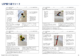 Copyright © 2024 Jun SUTO All Rights Reserved.
LSP振り返りシート
152
 