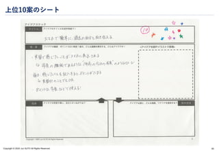 Copyright © 2024 Jun SUTO All Rights Reserved.
上位10案のシート
60
 