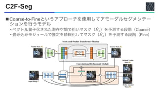 論文紹介：Coarse-to-Fine Amodal Segmentation with Shape Prior | PDF