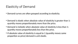 Proportionately Inelasticity Principles of microeconomics: Elasticity lecture | PPTX