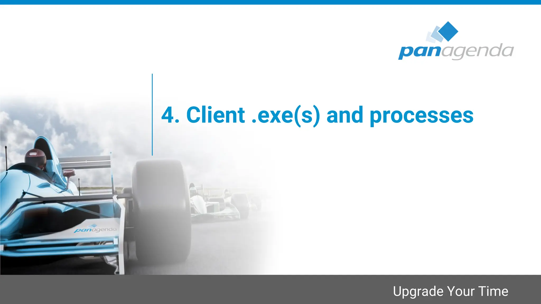 Upgrade Your Time
4. Client .exe(s) and processes
 