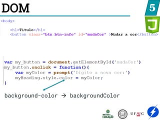 DOM 5
background-color  backgroundColor
 