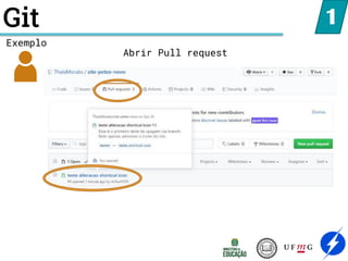Git 1
Exemplo
Abrir Pull request
 