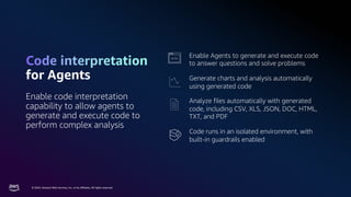 Automated Workflows and AI Agents with Amazon Bedrock | PDF