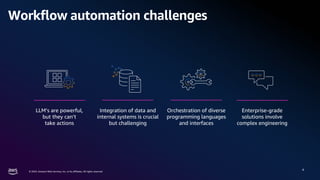 Automated Workflows and AI Agents with Amazon Bedrock | PDF