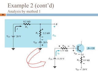 34
Example 2 (contd)
Analysis by method 1
 