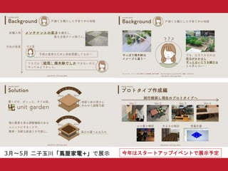 3月～5月 二子玉川「蔦屋家電+」で展示 今年はスタートアップイベントで展示予定
 