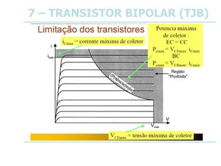 7 – TRANSISTOR BIPOLAR (TJB)
 