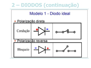 2 – DIODOS (continuação)
 