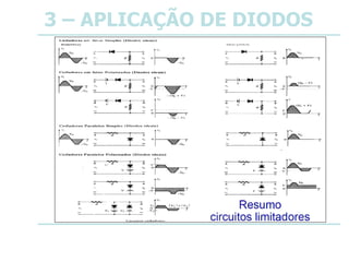 3 – APLICAÇÃO DE DIODOS
 