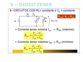 1-
5 – DIODO ZENER
 