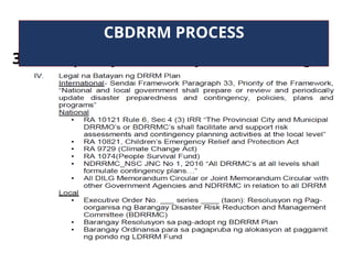 3. Participatory Community DRRM Planning
CBDRRM PROCESS
 
