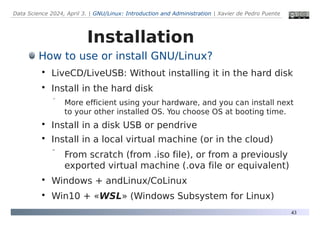 GNU Linux - Introduction and Administration | PDF