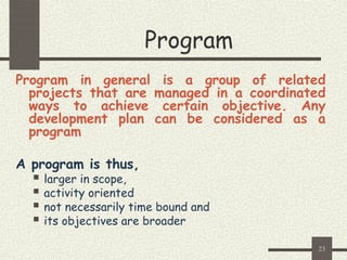 Program Projecting Fundamentals of Project Management101.ppt